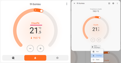 visual rendering in Home Assistant of the Sonoff TRVZB Zigbee faucet or thermostatic head