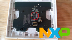 zoom nxp chip circuit of the Aqara WS-EUK03 zigbee module