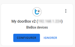 automatic lift and configuration of the Blebox doorbox v2 module in the Home assistant universe