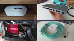 fiber equipment for freebox ultra zyxel xgs1250, elfcam sfp+ and tp-link 10GBit/s network card