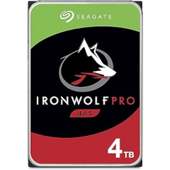 <b>(4 x 105€)</b> IronWolf Pro 4 To, Disque dur interne NAS HDD, CMR 3,5 pouces SATA 6 Gbit/s 7 200 tr/min, 128 Mo de mémoire cache, pour NAS RAID, services Rescue valables 3 ans (ST4000NE001)