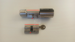 Replacement and control of the original cylinder and the Welock SECBNEBL51 fingerprint lock in the application