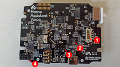 Home Assistant Voice preview edition control pe what is hidden under the hood the electronic circuit back face