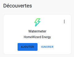 Découverte des produits de la marque Homewizard dans home assistant grâce à une alliance