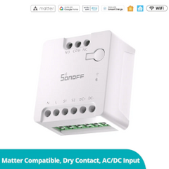 Premier contact sec de la marque compatible wifi et matter le mini-d par Sonoff