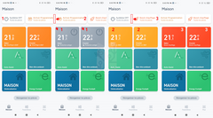 3 functions temperature control off, schedule and boost in the Tado app