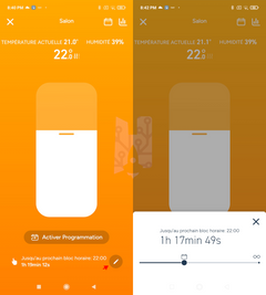 Function available manual mode change end of mode tab compared to programming in Tado