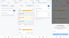 Smart schedule settings in Tado with room-specific management