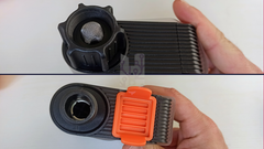 upper and lower part of the Sonoff SWV-BSP watering programmer