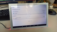 Visualization of temperature and humidity in Mqtt integration by Apk for Elc SMT101 tablet