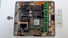 Assembly of the two modules without the shell of the ELC SMT101 wall shelf