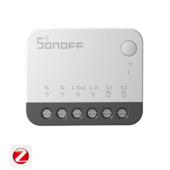 The Sonoff ZBMINIR2 Zigbee switch module offers the ability to control a device/light in your home and repeat the Zigbee signal.