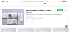 Presentation page for Sonoff Fusion 3D printing projects created by Itead: practical and well-designed