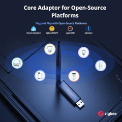 Connectez vos appareils domotiques avec le dongle SONOFF Zigbee 3.0 EFR32MG24, compatible Zigbee2MQTT et Home Assistant, avec antenne renforcée et câble USB inclus.