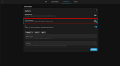 désactive l'option enforce basepath dans file editor
