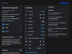 Application officielle reolink pour home assistant