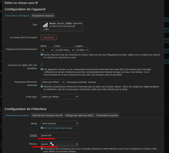 creation réseau wifi accès invité