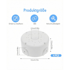 Waterproof junction and connection box compatible with Dahua SD1A series camera