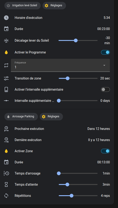 automatisation d'irrigation dans Home Assistant avec le Kincony B8M et Irrigation V5
