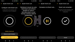 interface de l'application Nuki pour la Smart Lock Ultra integration dans l'application
