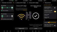 interface de l'application Nuki pour la Smart Lock Ultra wifi et diverses options