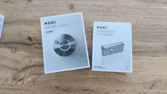 déballage et contenu de la boîte de la Nuki Smart Lock Ultra