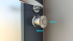 dimensions compactes de la Nuki Smart Lock Ultra diamètre 57mm