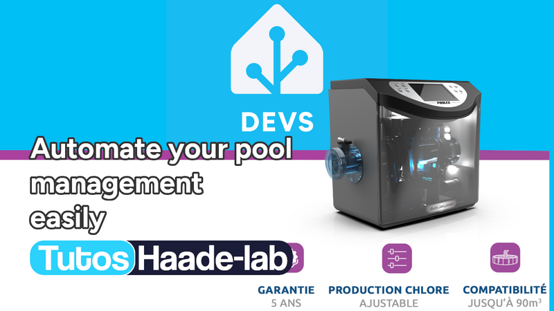 Complete integration of the Poolex Aqualyser pool in Home Assistant