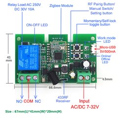 détail relais ewelink zigbee