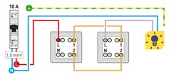 traditional 2 way switch diagram