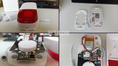 various photos of immax neo 07504L zigbee 3.0 alarm for exterior ip65