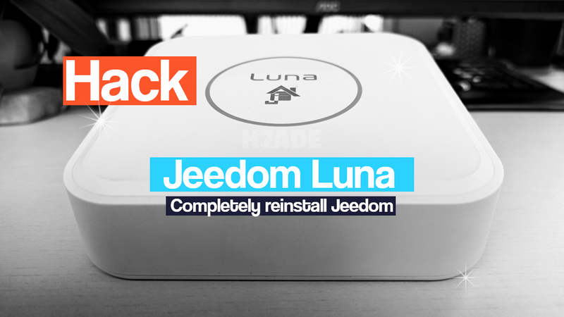 complete reinstallation on Jeedom Luna