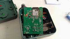 circuit board detail of the woox R7060 smart irrigation controller