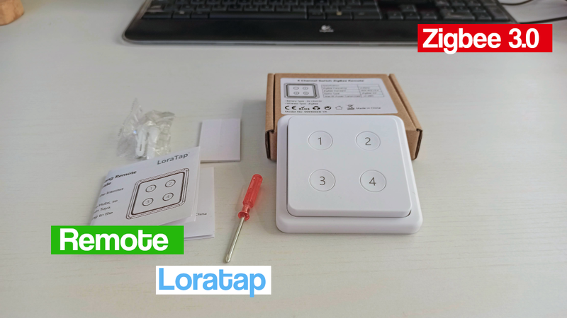 Loratap 4 button Zigbee remote control