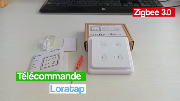 Test de la télécommande Loratap SS9400ZB-YA magnétique compatible zigbee 3.0 sans fil pour scène, action, interrupteur