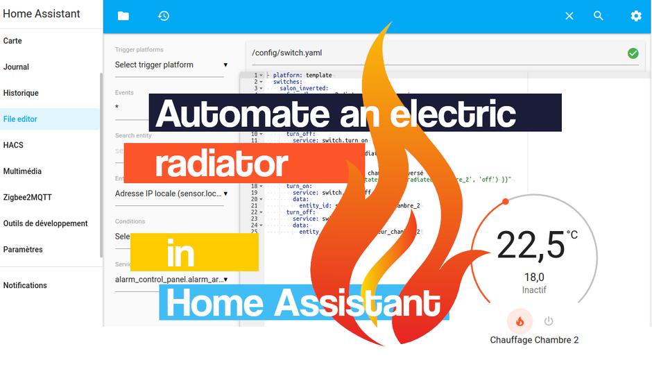 Fully automate an electric radiator in Home assistant