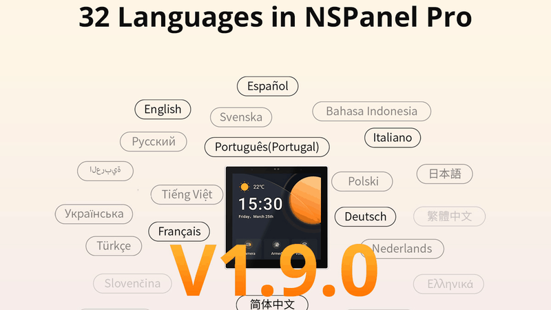 Nspanel Pro v1.9.0 Update Still Not Matter