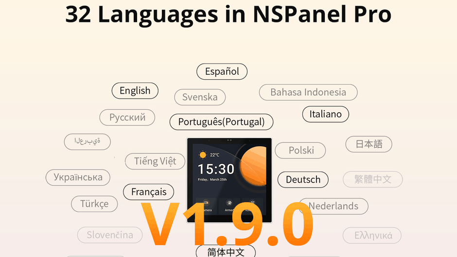 Nspanel Pro v1.9.0 Update Still Not Matter