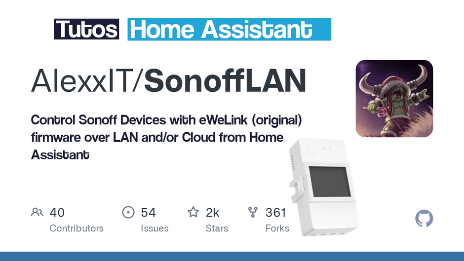 SonoffLAN easily integrate Sonoff wifi modules
