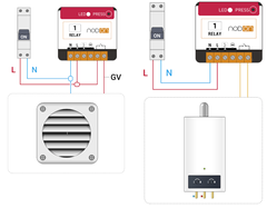 Nodon SIN-4-1-20 wiring diagram on single or double flow vmc or on boiler