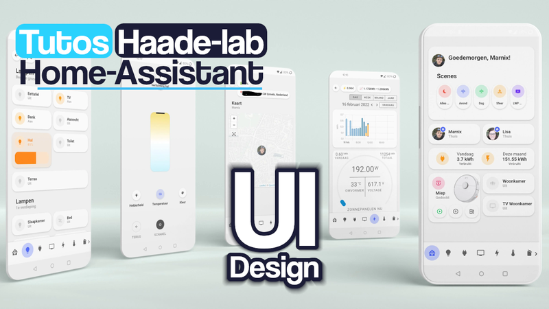 Construit un environnement pour Smartphone dans HA avec UI Minimalist