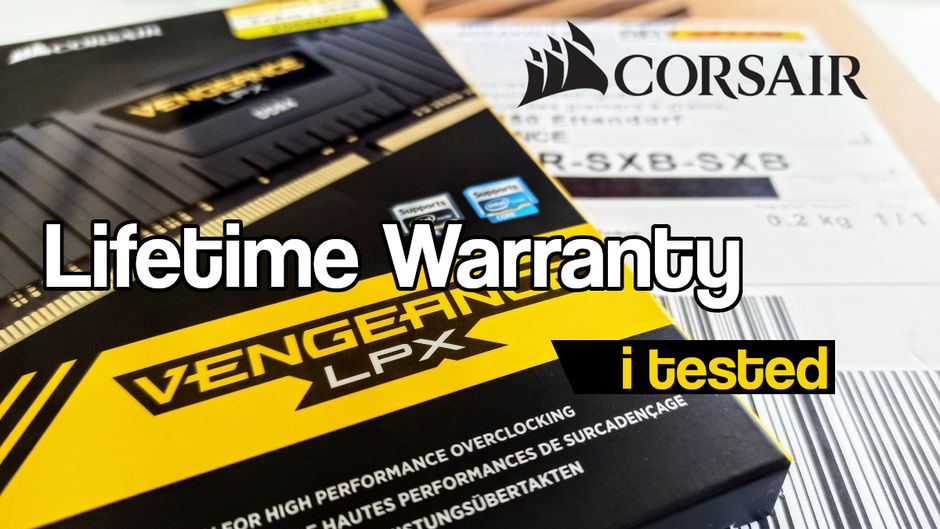 I tested the Corsair Lifetime Warranty