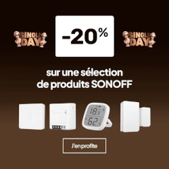 Domadoo marque des ventes du week-end -20% sur la marque Sonoff