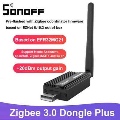 Dongle Sonoff compatible zigbee2mqtt et homeassistant à base de puce cc2652