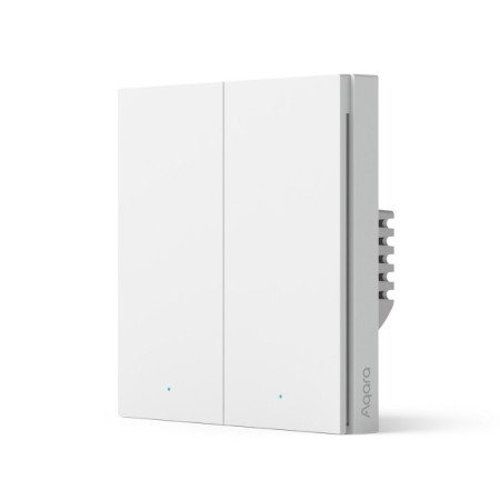 AQARA - H1 ZIGBEE 3.0 DOUBLE INTELLIGENT WALL SWITCH (WITHOUT NEUTRAL) - WS-EUK02