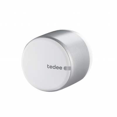 Tedee's new smart lock. Quick to install. Easy to like. Black model.