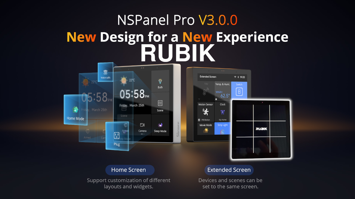 Mise à jour Nspanel Pro 3.0 Rubik Design