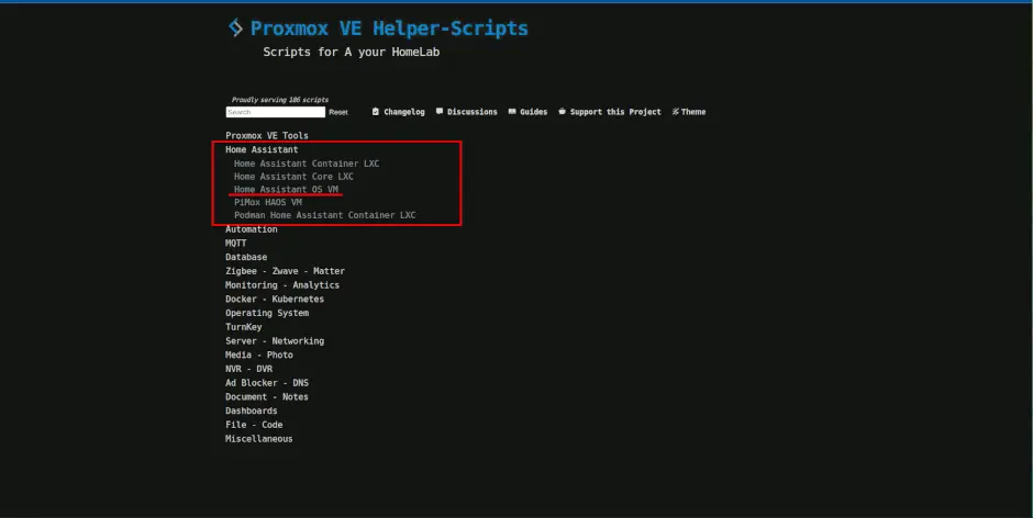 1-click installation of Home Assistant OS as a virtual machine on Proxmox VE using the script