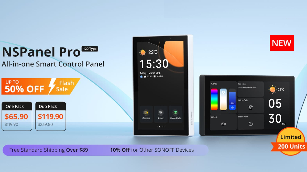 Remise Spécial nouveau Sonoff NSPanel Pro 120