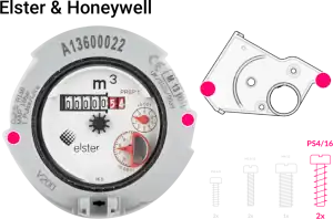 Installation du watermeter homewizard mesure de consommation d'eau wifi compatible home assistant et compteur Elsther ou Honeywell